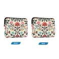 thumbnail image 7 of FORMRS 13-13.3 inch Laptop Sleeve Case Soft Carrying Quilted Computer Bag Cover, Beige Red Floral, 7 of 7