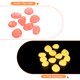 thumbnail image 4 of Uxcell 200 Pack Rocas Brillantes 0.51''-0.67'' Piedras Brillantes Decoración en la Oscuridad Piedras Luminiscentes Decorativas DIY Naranja, 4 of 7