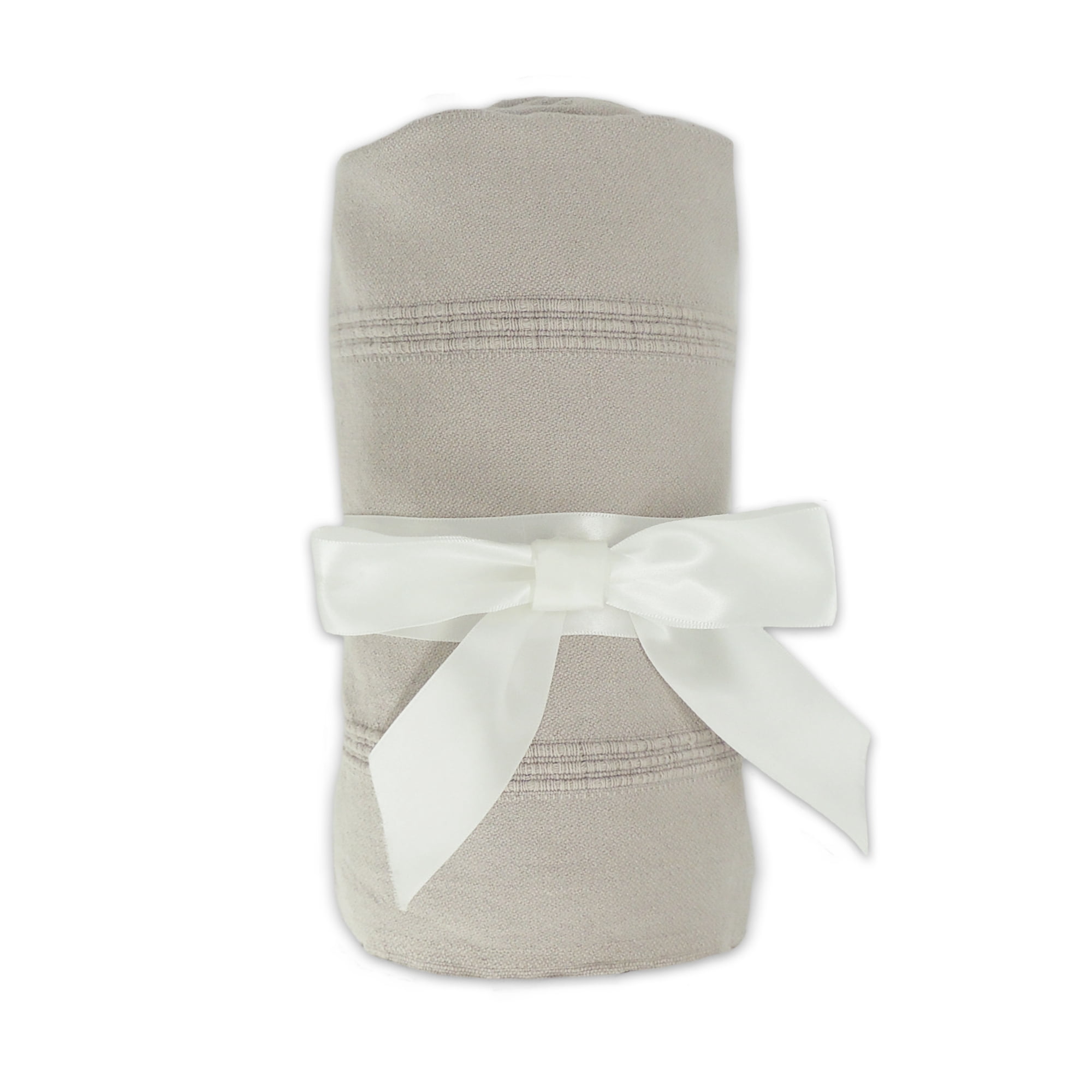 Ox Bay Sarra Beige Striped Fringed Ultra-Soft Turkish Cotton Reversible Throw Blanket, 50" x 60"