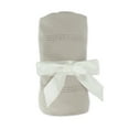 thumbnail image 6 of Ox Bay Sarra Beige Striped Fringed Ultra-Soft Turkish Cotton Reversible Throw Blanket, 50" x 60", 6 of 8
