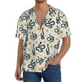thumbnail image 3 of Xecao offers the Snake for Men's Casual Short-sleeved Shirt, a button-up collared shirt with a pocket, perfect for beach vacations and yacht travel in the X-Large size., 3 of 7