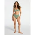 thumbnail image 3 of Time and Tru Women's and Women's Plus Size Ribbed Underwire Bikini Top, Sizes XS-3X, 3 of 5