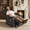 Black, variant on MCombo Large Power Lift Recliner Chair with Massage and Heat for Big and Tall Elderly, Faux Leather, Dark Brown