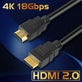 thumbnail image 6 of CENTROPOWER 35ft 4K @60Hz HDMI Cable - UHD 2.0 HDMI Cord 35 Foot Black，1080P 2160P 3D, High Speed with Ethernet, ARC, PS4, Xbox, HD TV, 6 of 6