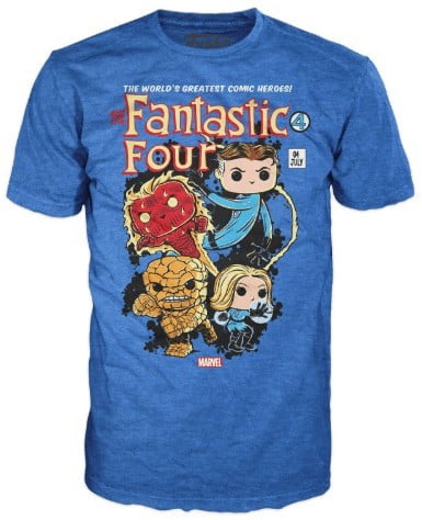 Funko Marvel Collector Corps The Fantastic Four T-Shirt Medium 