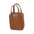 thumbnail image 3 of HILABEE PU Leather Cosmetic Bag Convenient Cosmetic Travel Case Waterproof Smooth Zipper Brown, 3 of 9
