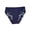 Navy, variant on HONHUZH Womens Underwear Lace Solid Stretch Panties High Waist French Cut Panties