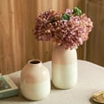 thumbnail image 2 of Nvzi 5Pcs 14.2In Brown Pink Artificial Hydrangea Silk Flowers Stem Fake Hydrangea Flowers for Wedding Home Garden Centerpiece, 2 of 4