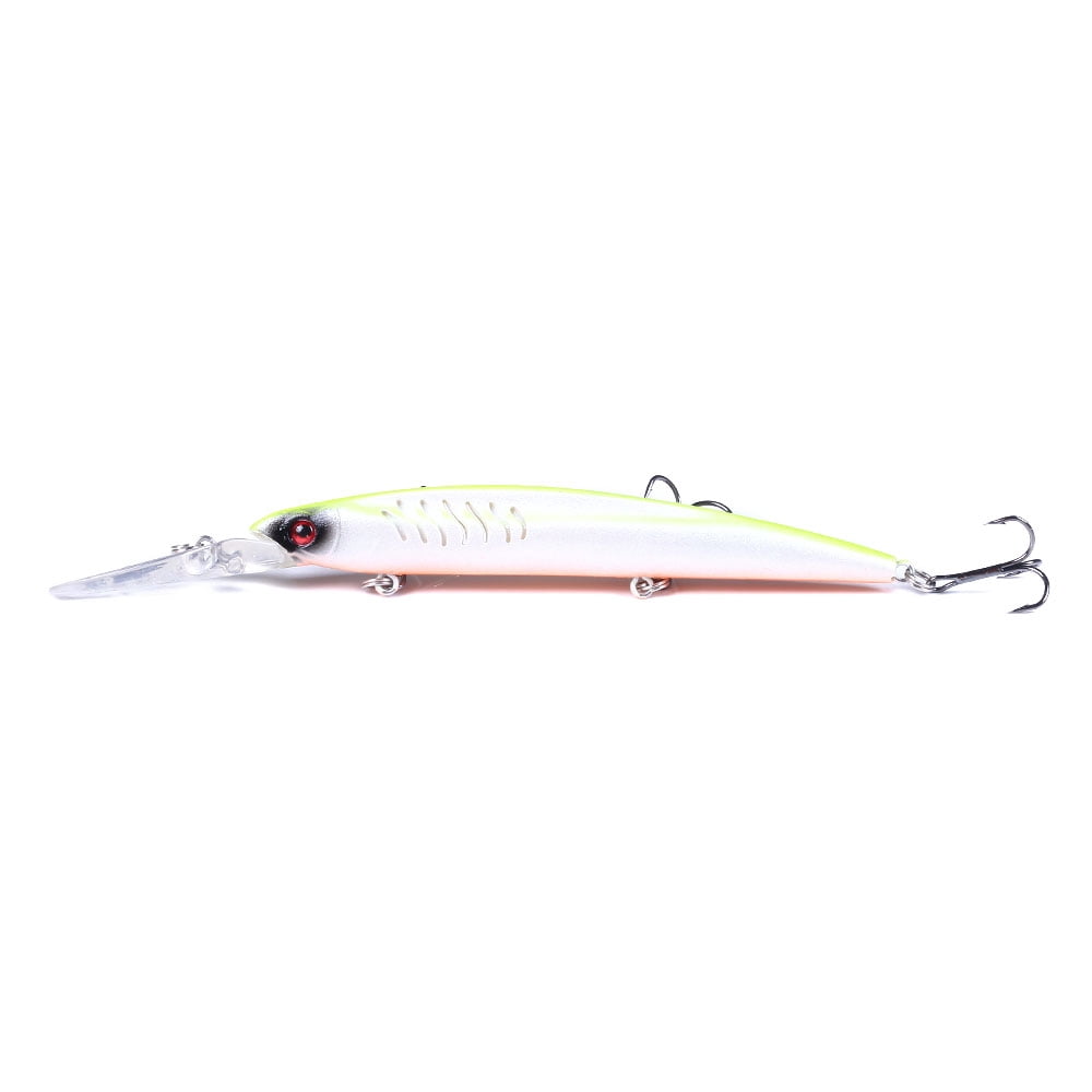 HENGJIA Minnow Bass Fishing Lures, Jerkbait Lure Set Hard Baits Deep Diving Crankbait for Catfish Walleye Trout Fishing Bait 6Pcs/kit