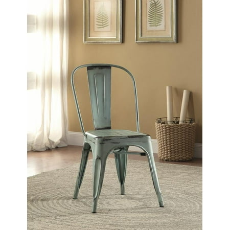4 Chairs Coaster - Coaster 105614 Home Furnishings Metal Chair (Set of 4), Blue