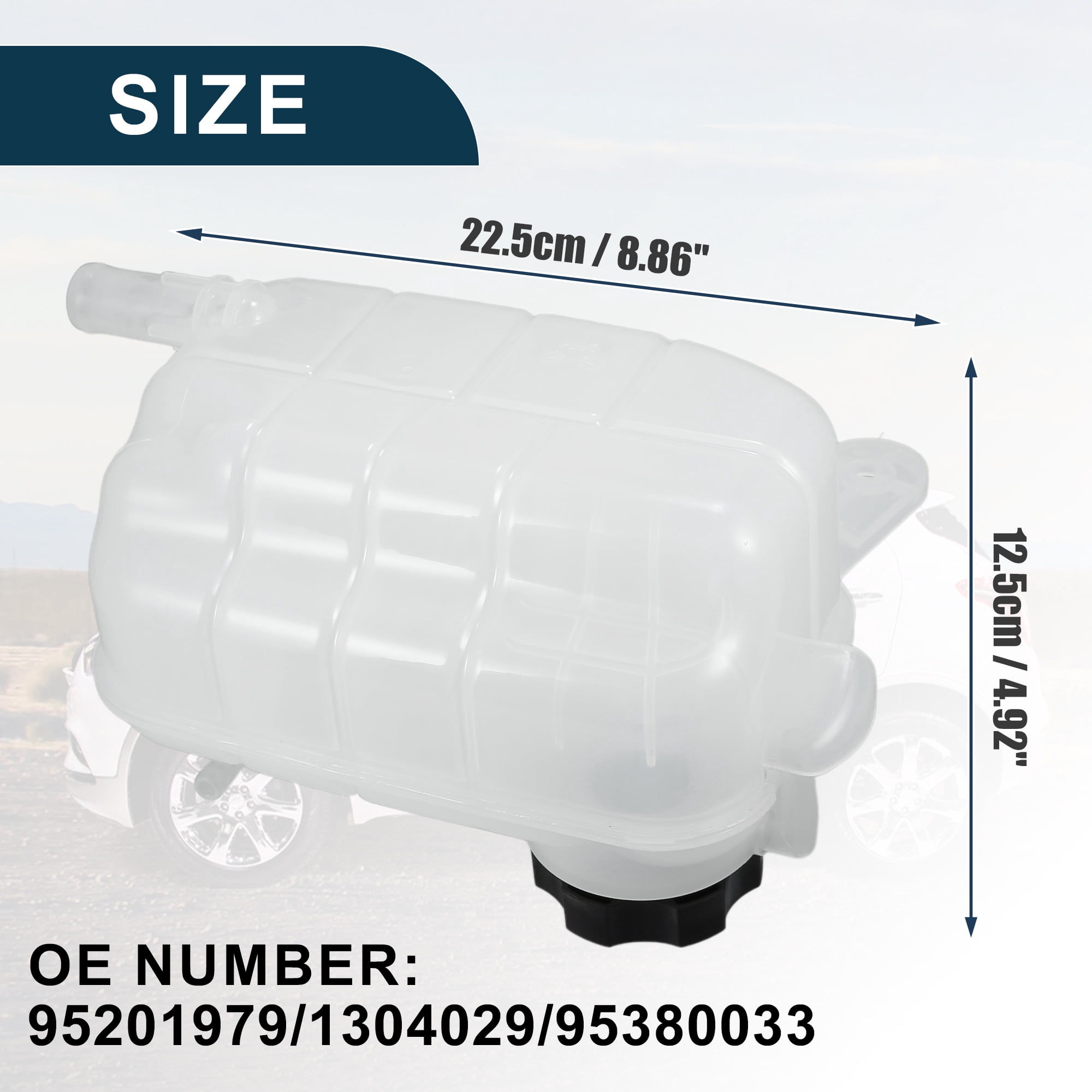 Unique Bargains Coolant Reservoir Water Expansion Tank for Buick Encore No.95201979