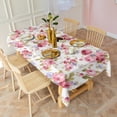 thumbnail image 4 of Pioneer Flower Floral Print Pattern Rectangle Tablecloth 60"x102",Waterproof Polyester Rectangle Table Cloth, Wipeable Spillproof Polyester Tablecloth for Dining, Camping, Indoor and Outdoor, 4 of 6