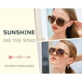 thumbnail image 4 of Gafas de sol FEISEDY polarizadas para mujer con montura cuadrada brillante B2289, 4 of 9