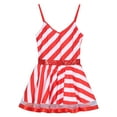 thumbnail image 5 of Eandarui Women's Candy Cane Tutu Dance Dress Sequins Adorned Stripe Print Christmas Fancy Dress Up Red 3XL, 5 of 7