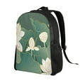 thumbnail image 2 of Honeii Lotus Golden Line Print Laptop Backpack for Work, College, Travel, Daily Backpacks for Men Women, Sport Rucksack,Computer Bag, 2 of 8