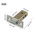 thumbnail image 3 of 1 Pcs 40mm Flat Tongue Lock Mortice Door Tubular Latch Internal Bolt Facility Sprung Catch Flat Furniture Hardware, 3 of 7
