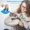 Blue, variant on Pet Grooming Brush-Double Sided Hurtless Shedding and Dematting Undercoat Rake Comb for Dogs and Cats, No More Nasty Shedding or Flying Hair