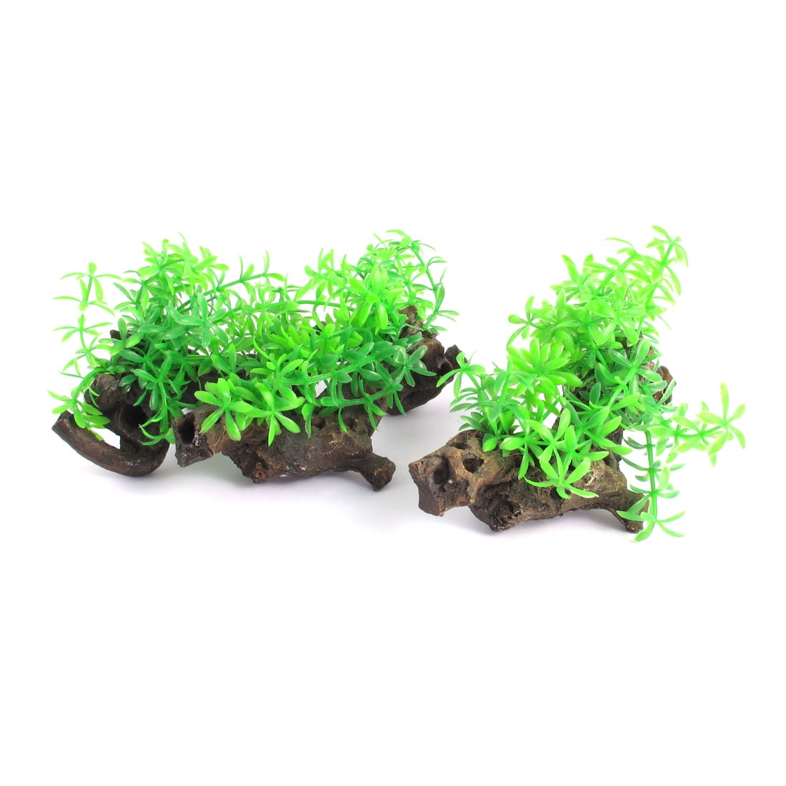 3pcs Aquarium Decaying Trunk Driftwood Tree Wood Grass
