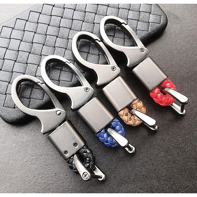 Cuerda tejida a mano para coche, hebilla para llave de Control remoto, llavero de regalo para pareja, accesorios de cuerda, 4 Uds.