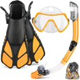 thumbnail image 1 of Set de Snorkel ZEEPORTE Máscara aletas con equipo adulto y bolsas, 1 of 8