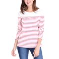thumbnail image 3 of CamiseDe ManLarPaMujer bloque de colorrayas triple color simple Roclaro S, 3 of 6