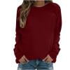thumbnail image 4 of Admvng Womens Sweatshirt Fashion Casual Long Sleeve Round Neck Ladies Sweatshirt Tops Blouse，Size S-2XL, 4 of 4