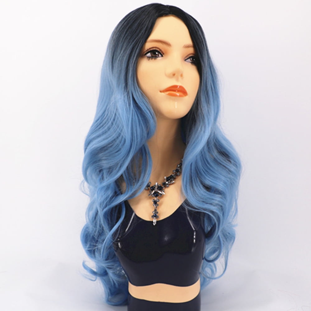 blue wig