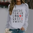 thumbnail image 2 of TINZ Chandail à Capuche Tendance pour Femmes, Imprimé Lettre, Col Rond, Automne & Hiver, Manches Longues, Veste à Cordon, Chandails en Molleton Col pour Femmes, 2 of 4