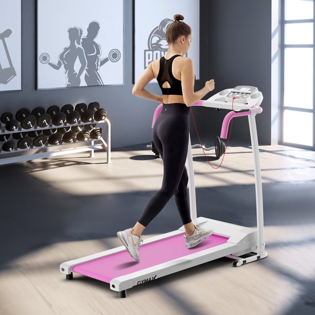 Gymax Quiet Small Folding Treadmill for Home, Walking Running