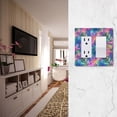 thumbnail image 5 of Yayeee Rocker Switch Wall Plate 2-Gang 4.7"x4.6" Home Decorative Outlet Cover, Colorful Starfish, 5 of 6