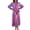 Hot Pink, variant on Women's Tied Button Up Long Sleeve Dress with Tie Detail 95% polyester and 5% elastane fabric blend Opaque Body