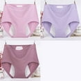 thumbnail image 4 of 50% off Clear!Jiyugala Clearance $5 High Waisted Large Size Pure Cotton and Hygroscopic Menstrual Underwear High Waisted Menstrual Pants Underwear Menstrual Anti Side Leakage Aunt Pants, 4 of 6
