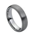 thumbnail image 3 of Tungsten Carbide 8MM/6MM For Him & Her Domed Brushed Finish Wedding Band Ring Set, 3 of 4