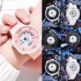thumbnail image 4 of NovaStitch Unisex Electronic Watch Men Rubber Strap Digital Watch, Round Electronic Display Wristwatch for Men Women, Fashion Sport Wrist Watch for Couples, 4 of 6