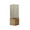 Khaki-L, variant on Clear Acrylic Vase, Rectangular Tall Flower Vase with Wood Base, Boho Rustic Plastic Vase Shatterproof Flower Vase for Wedding Centerpieces, Home Office Decorations