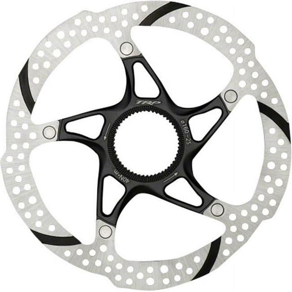 TRP 25 Disc Brake Rotor - 140mm, Center Lock, Silver/Black