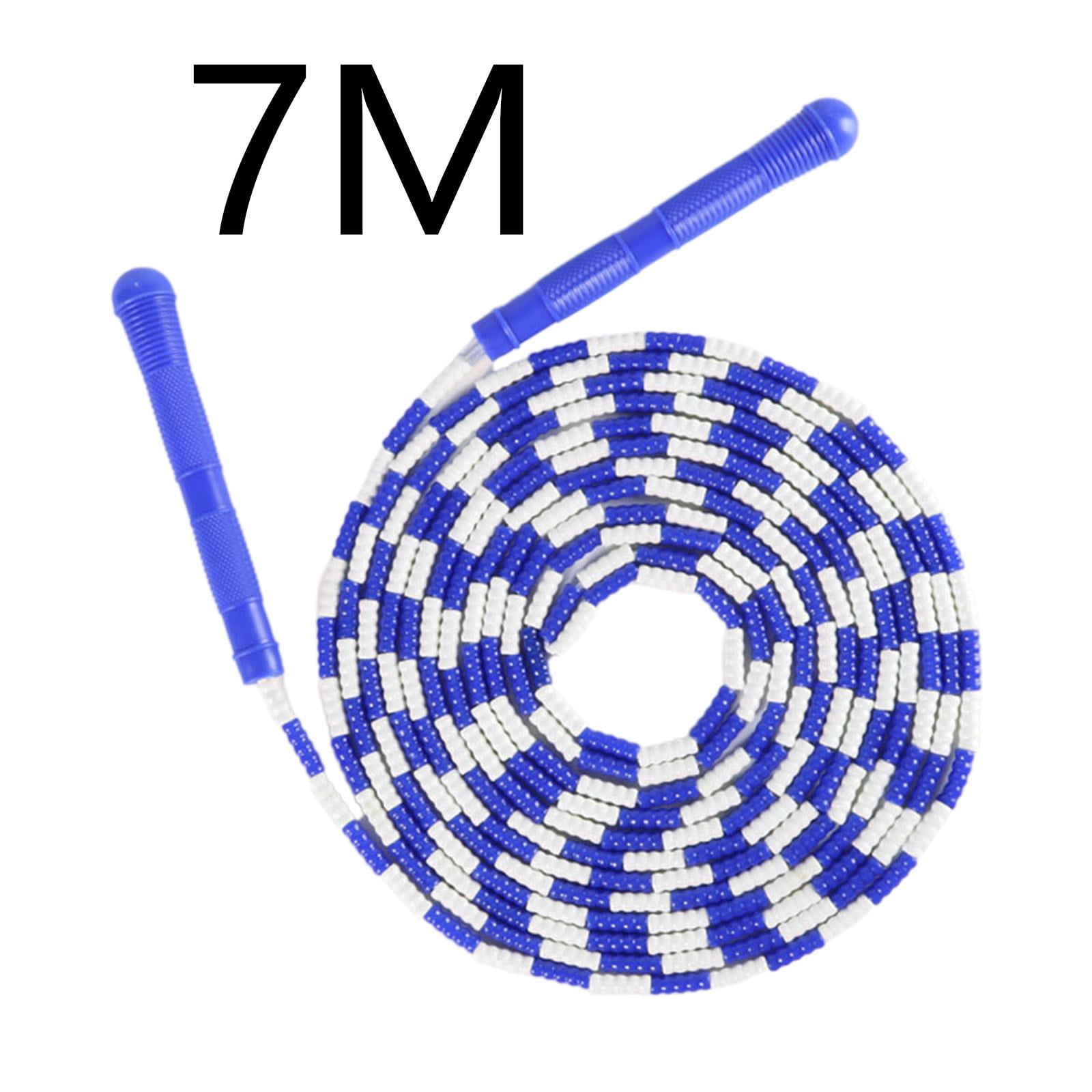 harayaa 7M Children Soft Beaded Segment Jump Rope AntiSlip Handle Portable Skipping Rope