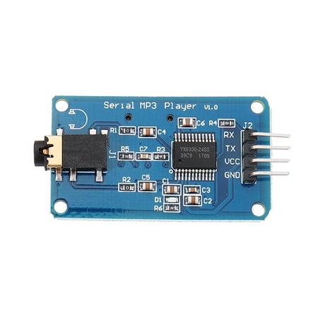 YX6300 UART TTL Serial Control MP3 Music Player Module Support Micro SD ...