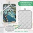 thumbnail image 6 of Yayeee Pot Holders Kitchen Heat Resistant with Pocket 7"x9.8" Cotton Oven Cooking Hot Pads, Yellow Tree, 6 of 7