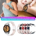 thumbnail image 4 of Correa De Piel Compatible Con Samsung Galaxy Watch4 40/44 Mm Pulsera De Repuesto Compatible Con Watch4 Classic 42/46 Mm 20 Mm Minnieouse EL016603-01, 4 of 5
