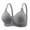 Dark Gray, variant on Aboser Anti Sagging Bras for Older Women Push Up Wirefree Bras for Seniors Breathable Cotton Full Coverage Bra Comfort Snap Closing Tshirt Bras Hot Pink XXXL