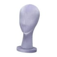 thumbnail image 4 of Cabeza de maniquí, modelo de soporte para peluca, mesa, multiusos, base estable, cabeza de maniquí Púrpura, 4 of 9