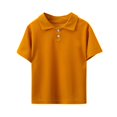thumbnail image 2 of Teens T-Shirts Short Sleeve Golf Shirts Size 4-13 Boys & Girls Casual Solid Color Pullover Comfort Collared Athletic Workout Tees Tops, 2 of 3