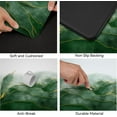 thumbnail image 4 of Green Kitchen Mat Set of 2 Marble Thick Kitchen Rugs Anti Fatigue Mats Standing Cushioned For Floor Waterproof Leather Padded Non Slip Runner Decor for Sink ,17.3" x28" + 17.3" x 47",Green Gold, 4 of 6
