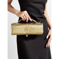 thumbnail image 2 of REMANLAND Women's PVC Snake Print Tote Clutch, Gold, 2 of 7
