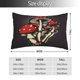 thumbnail image 2 of Fotbe Red Mushrooms Funda de Almohada Decorativa Estilo Occidental, Lujo en Algodón, Fundas para Almohadas King, Cojín Estampado para Decoración del Hogar-16"x24", 2 of 6
