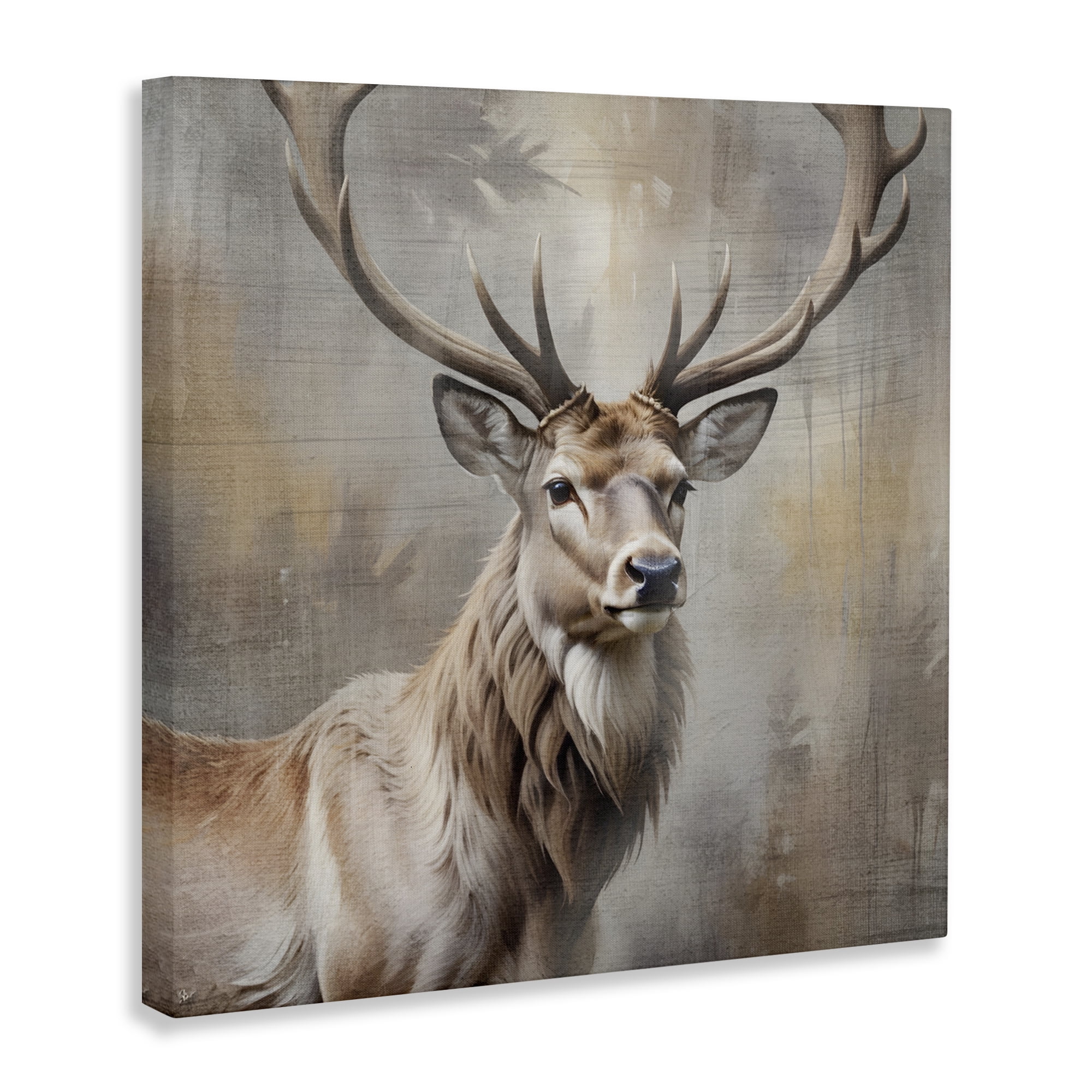 Stupell Industries Rustic Stag with Majestic Glance Canvas Wall Art, design by Susan Arnot