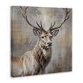 thumbnail image 2 of Stupell Industries Farmhouse Rustic Stag with Majestic Glance Canvas Art, 17 x 17, by Susan Arnot, 2 of 8