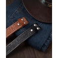 thumbnail image 2 of Cinturón Western CHAOREN Vaquero cuero plena flor 1.5 cm para hombres, 2 of 7