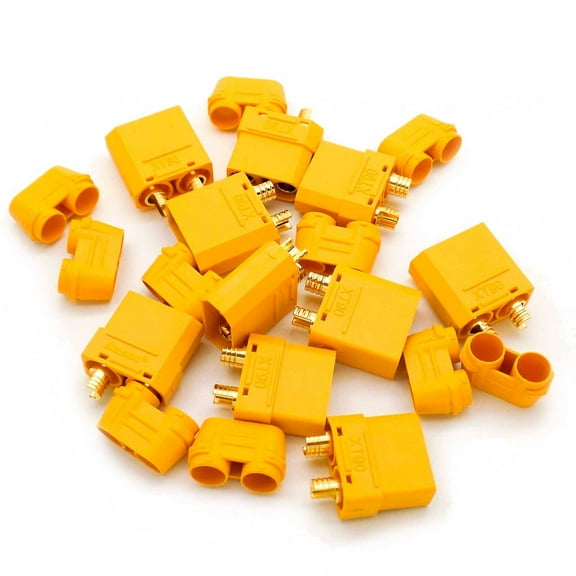 5 Pairs Amass High-Temp Nylon XT90 Connector Male Female Set with Insulating Caps